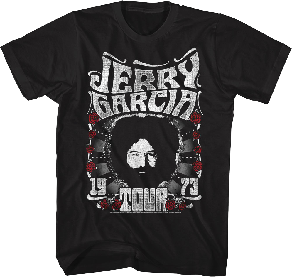 1973 Tour Jerry Garcia T-Shirt