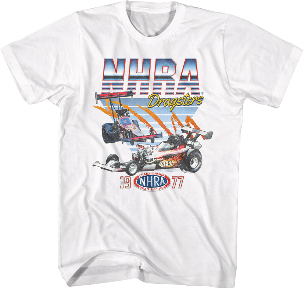 1977 Dragsters National Hot Rod Association T-Shirt