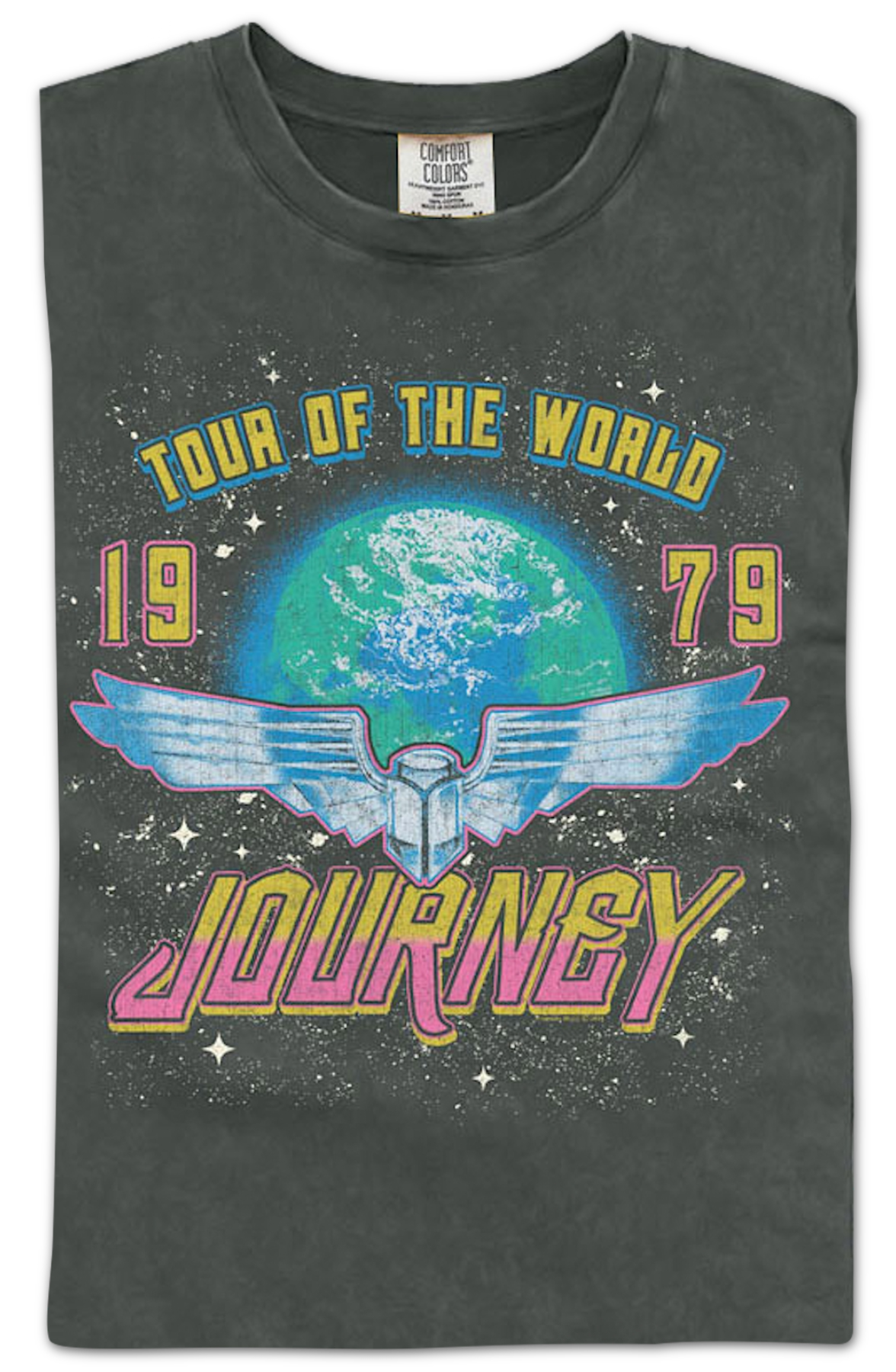 1979 Tour Of The World Journey Comfort Colors Brand T-Shirt