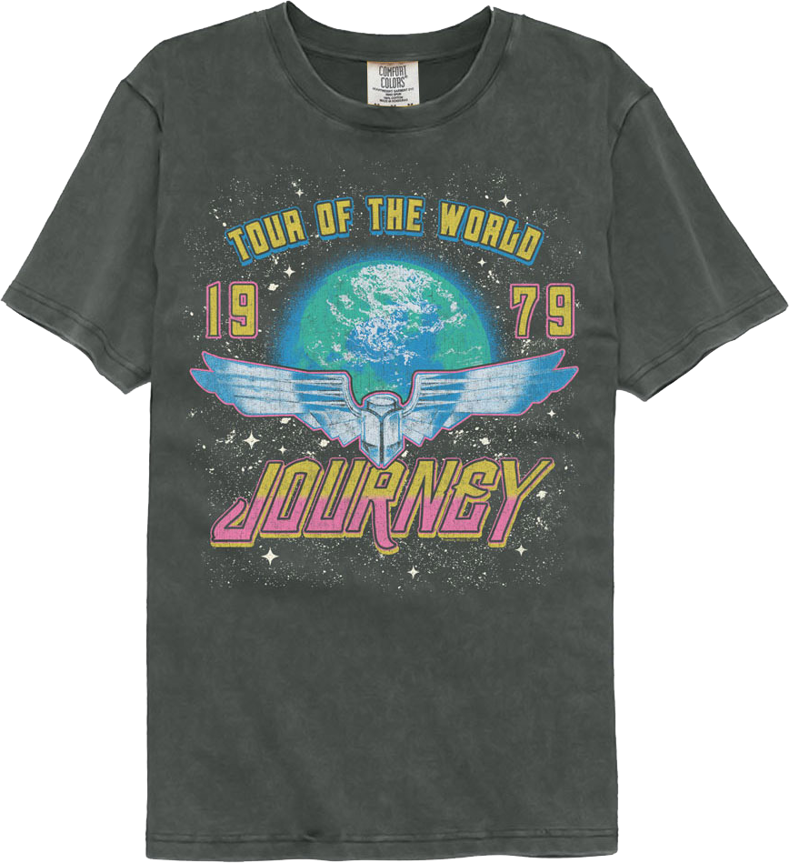 1979 Tour Of The World Journey Comfort Colors Brand T-Shirt