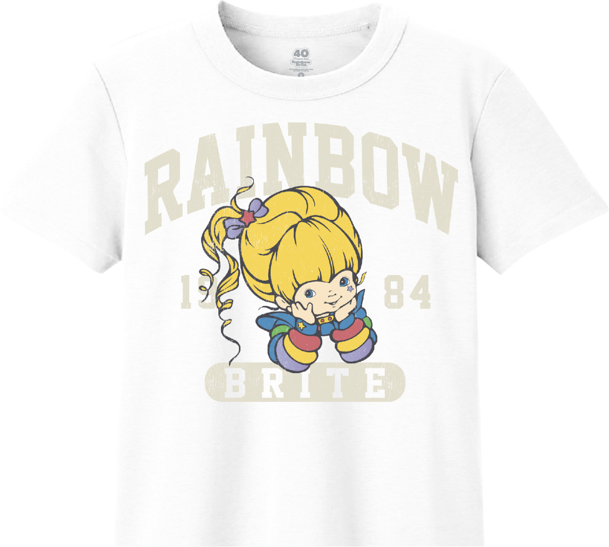 1984 Rainbow Brite Crop Top